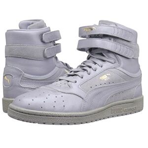Puma High-Top Sneakers in Light Gray